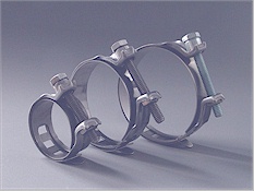 Standardne objemke za ločljivo zvezo gumenih, plastičnih, armiranih in drugih gibkih cevi